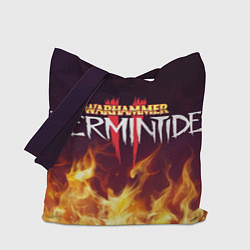 Сумка-шопер Vermintide 2 Warhammer logo, цвет: 3D-принт
