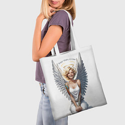 Сумка-шопер Сияющий ангел, цвет: 3D-принт — фото 2