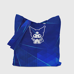 Сумка-шопер Kuromi blue poly, цвет: 3D-принт