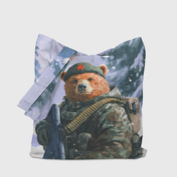 Сумка-шоппер Русский солдат патриот