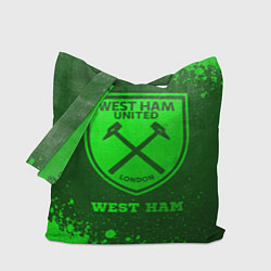 Сумка-шопер West Ham - green gradient, цвет: 3D-принт