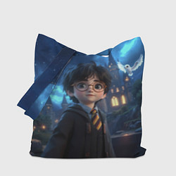 Сумка-шопер Гарри Поттер в галстуке, цвет: 3D-принт