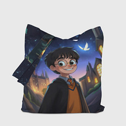 Сумка-шопер Счастливый Гарри Поттер, цвет: 3D-принт