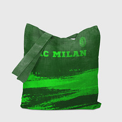 Сумка-шопер AC Milan - green gradient посередине, цвет: 3D-принт
