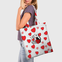 Сумка-шопер Атмосфера любви, цвет: 3D-принт — фото 2