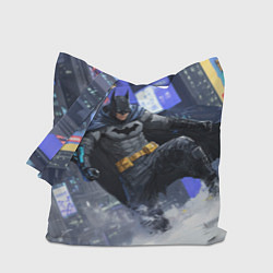 Сумка-шопер Бэтмен на снегу, цвет: 3D-принт