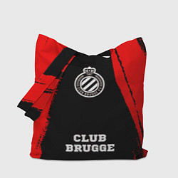 Сумка-шопер Club Brugge - red gradient по-центру, цвет: 3D-принт