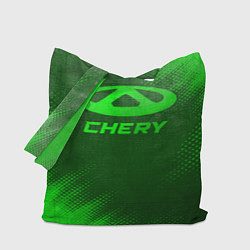 Сумка-шопер Chery - green gradient, цвет: 3D-принт