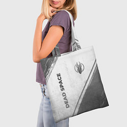 Сумка-шопер Dead Space - white gradient вертикально, цвет: 3D-принт — фото 2