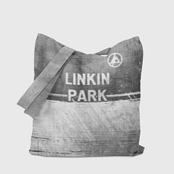 Сумка-шопер Linkin Park 2024 - grey gradient посередине, цвет: 3D-принт