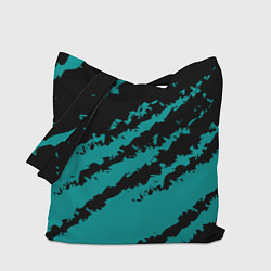 Сумка-шоппер The color is black and light blue