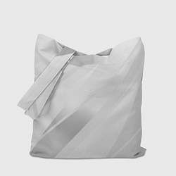 Сумка-шопер Светлый серый полосы с градиентом, цвет: 3D-принт