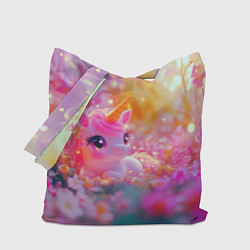 Сумка-шопер Маленькая милая единорожка, цвет: 3D-принт
