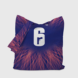 Сумка-шопер Rainbow Six red energy, цвет: 3D-принт