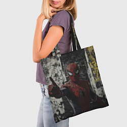 Сумка-шопер Spider man night, цвет: 3D-принт — фото 2