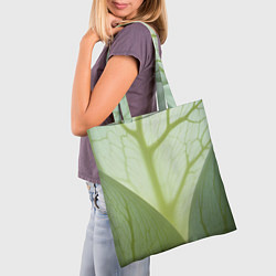 Сумка-шопер Макро съемка листа, цвет: 3D-принт — фото 2