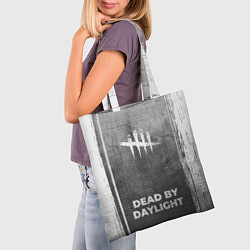Сумка-шопер Dead by Daylight - grey gradient по-центру, цвет: 3D-принт — фото 2