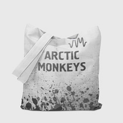 Сумка-шопер Arctic Monkeys - white gradient посередине, цвет: 3D-принт