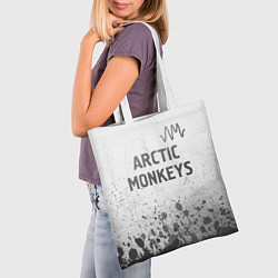 Сумка-шопер Arctic Monkeys - white gradient посередине, цвет: 3D-принт — фото 2