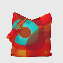 Сумка-шопер Оптическая абстракция с кругами, цвет: 3D-принт
