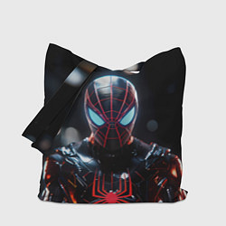 Сумка-шопер Спайдер-мен в мото костюме, цвет: 3D-принт