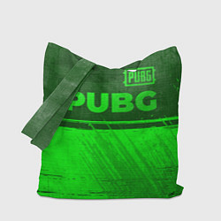 Сумка-шопер PUBG - green gradient посередине, цвет: 3D-принт