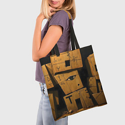 Сумка-шопер Глаза в каменных домах, цвет: 3D-принт — фото 2