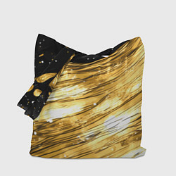 Сумка-шопер Золотой текстурный фон, цвет: 3D-принт
