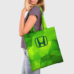 Сумка-шопер Honda green poly, цвет: 3D-принт — фото 2