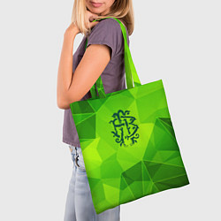 Сумка-шопер Nickelback green poly, цвет: 3D-принт — фото 2