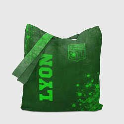 Сумка-шопер Lyon - green gradient вертикально, цвет: 3D-принт