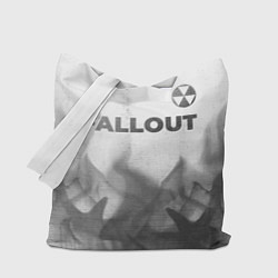 Сумка-шопер Fallout - white gradient посередине, цвет: 3D-принт