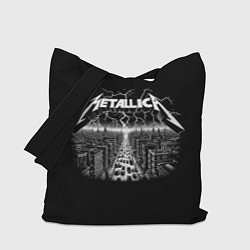 Сумка-шопер Metallica - lightnings in metropolis, цвет: 3D-принт