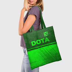 Сумка-шопер Dota - green gradient посередине, цвет: 3D-принт — фото 2