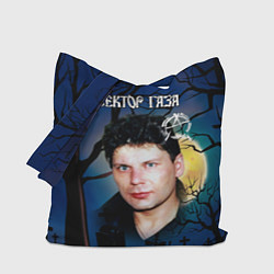 Сумка-шопер Юрий Хой полнолуние, цвет: 3D-принт