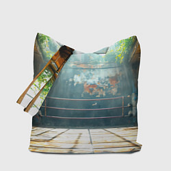 Сумка-шопер Ринг под открытым небом, цвет: 3D-принт