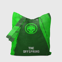 Сумка-шопер The Offspring - green gradient по-центру, цвет: 3D-принт