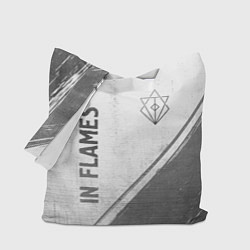 Сумка-шопер In Flames - white gradient вертикально, цвет: 3D-принт