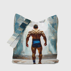 Сумка-шопер Греко-римский борец, цвет: 3D-принт