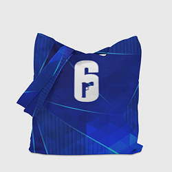 Сумка-шопер Rainbow Six blue poly, цвет: 3D-принт