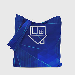 Сумка-шопер The Neighbourhood blue poly, цвет: 3D-принт