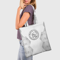 Сумка-шопер Ajax white poly, цвет: 3D-принт — фото 2