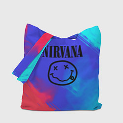 Сумка-шопер Nirvana жидкие краски, цвет: 3D-принт