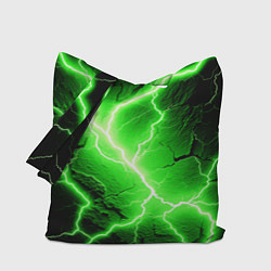 Сумка-шопер Color green black, цвет: 3D-принт