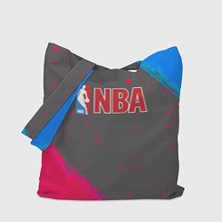 Сумка-шопер NBA неоновые краски, цвет: 3D-принт