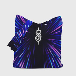 Сумка-шопер Slipknot neon energy, цвет: 3D-принт