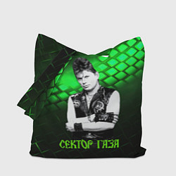 Сумка-шопер Сектор газа зеленый текстурный фон, цвет: 3D-принт