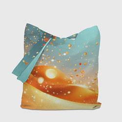 Сумка-шопер Золотая песочная абстракция фон, цвет: 3D-принт