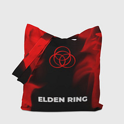 Сумка-шопер Elden Ring - red gradient по-центру, цвет: 3D-принт