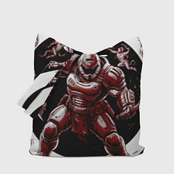 Сумка-шопер Doom red guardian, цвет: 3D-принт